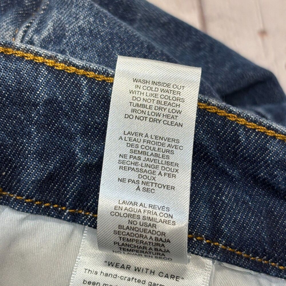 Good American Good Petite Palazzo Wide Leg Jeans Size 14/32 Denim C131 -15 - Picture 15 of 16